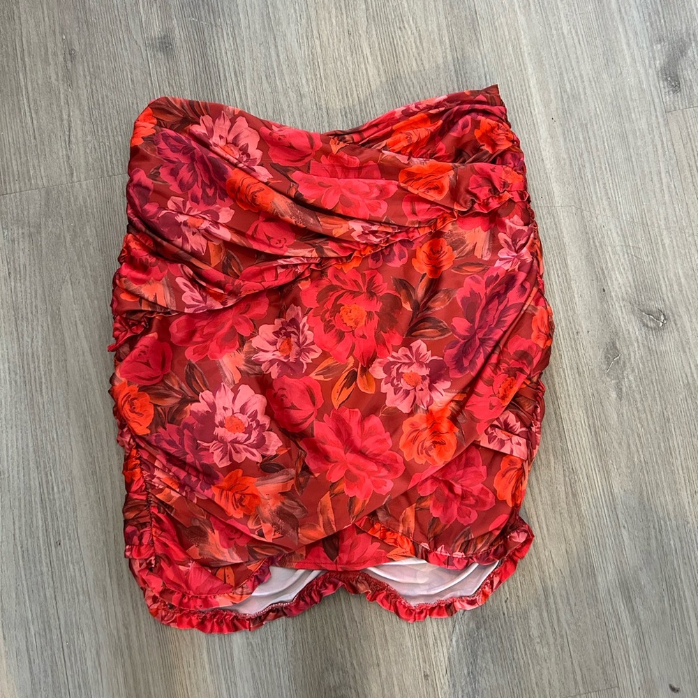 For Love & Lemons Skirt - Floral Pink